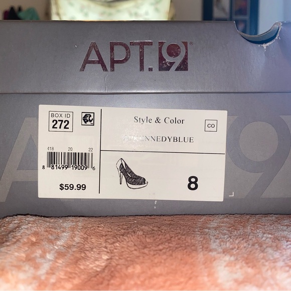 Apkennedy Blue Size 8 heels! - Picture 4 of 5